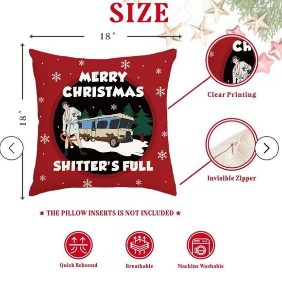 Griswold Christmas Vacation Gifts, 18x18 Christmas Vacation Throw Pillow… - Picture 4 of 4